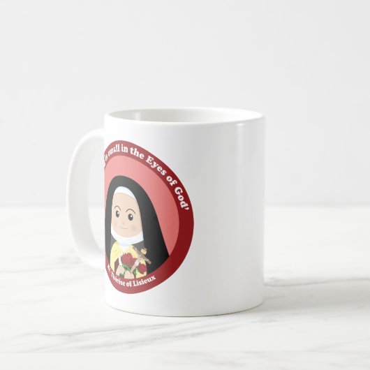 St. Thérèse von Lisieux Kaffeetasse (Vorderseite Links)