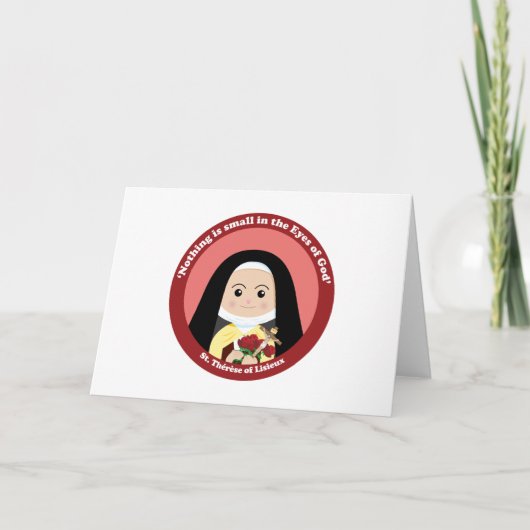 St. Thérèse von Lisieux Karte (Vorderseite)