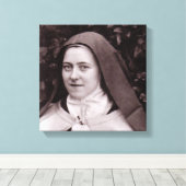 St. Therese von Lisieux Leinwanddruck (Insitu (Holzboden))