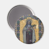 St. Thérèse von Lisieux Magnet (Vorderseite/Rückseite)