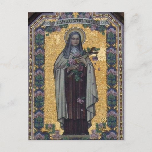 St. Thérèse von Lisieux Postkarte (Vorderseite)