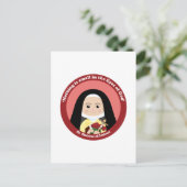 St. Thérèse von Lisieux Postkarte (Stehend Vorderseite)