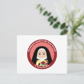 St. Thérèse von Lisieux Postkarte (Stehend Vorderseite)