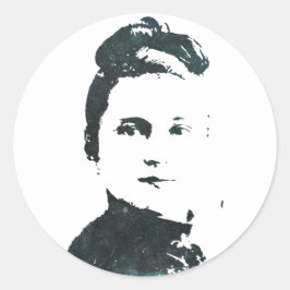 St. Therese von Lisieux Runder Aufkleber