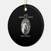 St. Therese von Lisieux T - Shirt Saint Little Blu Keramik Ornament (Links)