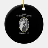 St. Therese von Lisieux T - Shirt Saint Little Blu Keramik Ornament (Hinten)