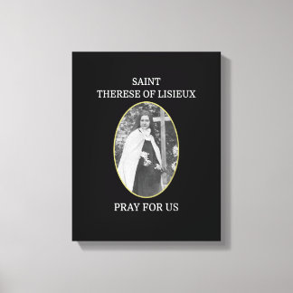 St. Therese von Lisieux T - Shirt Saint Little Blu Leinwanddruck