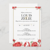 St. Therese Wedding Invite Einladung (Vorne/Hinten)