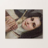 St. Therese wenig Blume mit Kruzifix Puzzle (Horizontal)