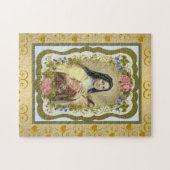 St. Therese wenig Blumen-Kruzifix-Rosen-Grenze Puzzle (Horizontal)