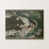 St. Therese wenige Blumen-Rosen-Engels-Engel Puzzle (Horizontal)