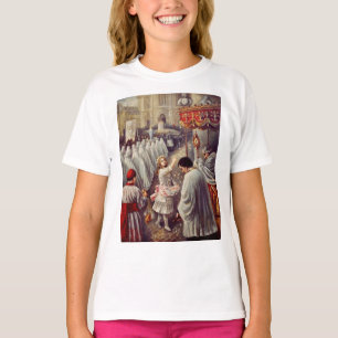 St. Therese wirft Rosen Corpus Domini Fine Art T-Shirt