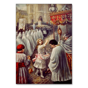 St. Therese wirft Rosen Corpus Domini Fine Art Tischnummer