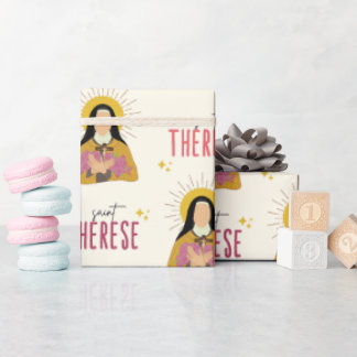St. Therese Wrapping Paper Geschenkpapier