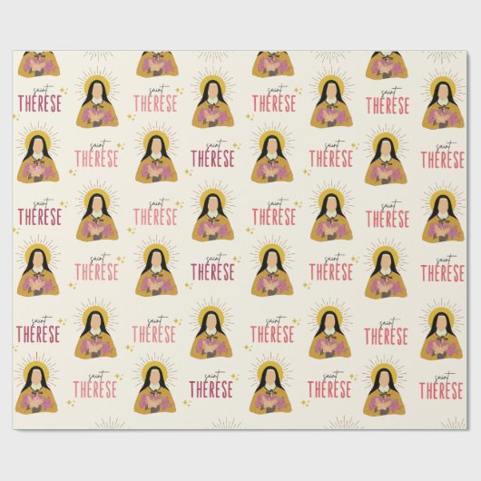 St. Therese Wrapping Paper Geschenkpapier (Flach)