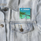 St. Thomas Amerikanische Jungferninseln. Button (Beispiel)