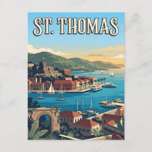 St. Thomas Amerikanische Jungferninseln Karibische Postkarte
