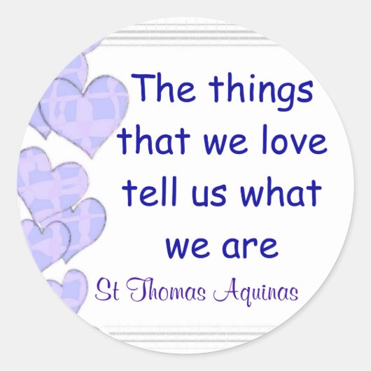 St Thomas Aquinas Aufkleber (Vorderseite)