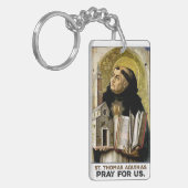 St. Thomas Aquinas Beten für uns Schlüsselanhänger (Vorderseite links)