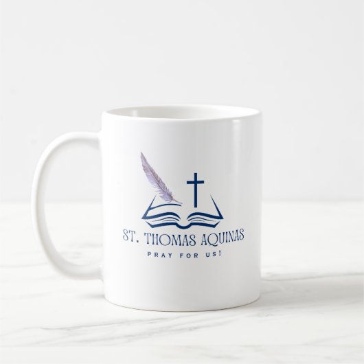 St. Thomas Aquinas, betet für uns Tasse (Links)