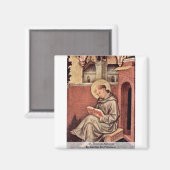 St. Thomas Aquinas By Gentile Da Fabriano Magnet (Vorderseite/Rückseite)