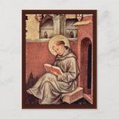 St. Thomas Aquinas By Gentile Da Fabriano Postkarte (Vorderseite)
