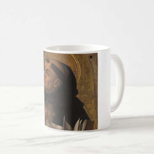 St. Thomas Aquinas Kaffeetasse (VorderseiteRechts)