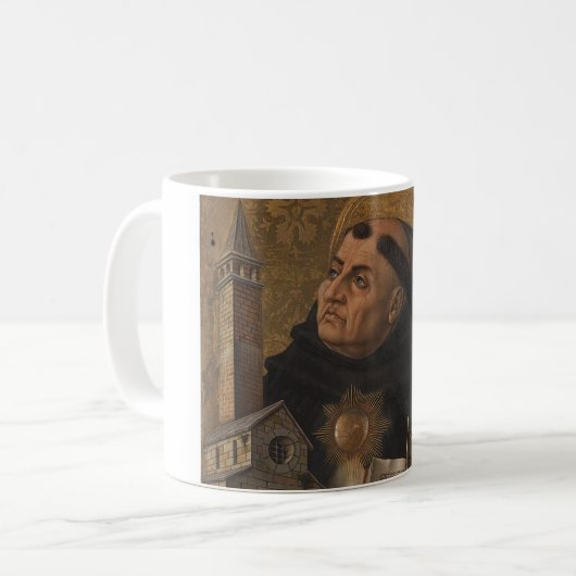 St. Thomas Aquinas Kaffeetasse (Vorderseite Links)