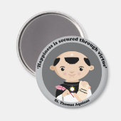 St. Thomas Aquinas Magnet (Vorderseite/Rückseite)