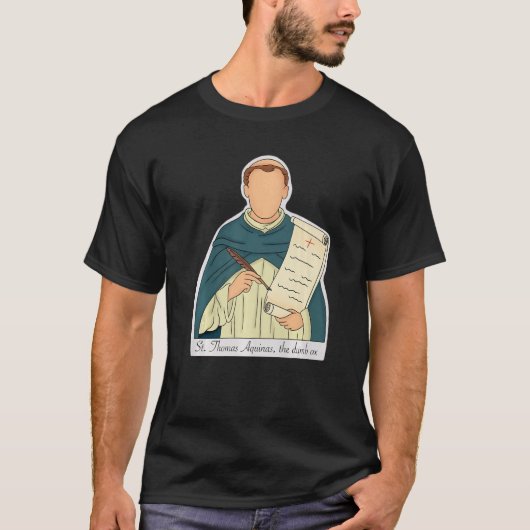 St Thomas Aquinas Patron St. der Studenten Catholi T-Shirt (Vorderseite)