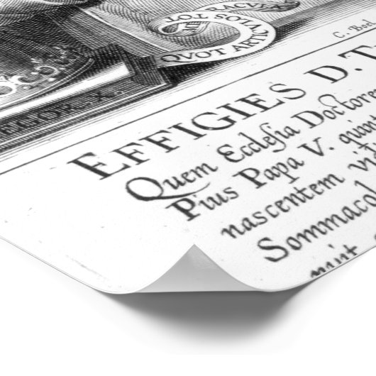 St. Thomas Aquinas Poster (Ecke)