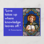 St. Thomas Aquinas Postkarte (Vorderseite)