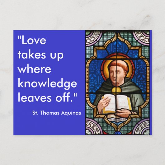 St. Thomas Aquinas Postkarte (Vorderseite)