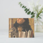 St Thomas Aquinas Postkarte (Stehend Vorderseite)