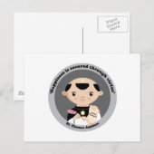 St. Thomas Aquinas Postkarte (Vorne/Hinten)