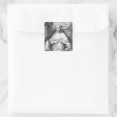 St. Thomas Aquinas Quadratischer Aufkleber (Tasche)