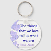 St Thomas Aquinas Schlüsselanhänger (Vorderseite)