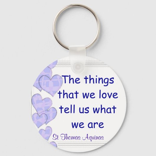St Thomas Aquinas Schlüsselanhänger (Vorderseite)