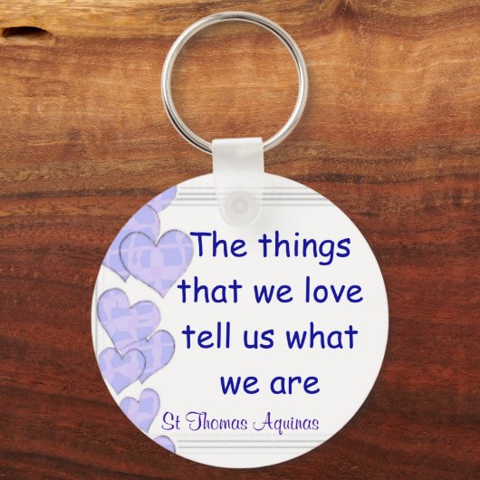 St Thomas Aquinas Schlüsselanhänger (Vorderseite)