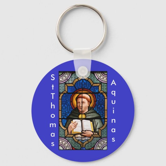St. Thomas Aquinas Schlüsselanhänger (Vorderseite)