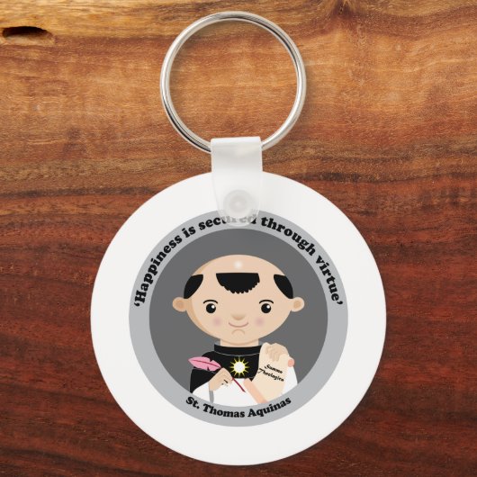 St. Thomas Aquinas Schlüsselanhänger (Vorderseite)
