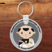 St. Thomas Aquinas Schlüsselanhänger (Vorderseite)