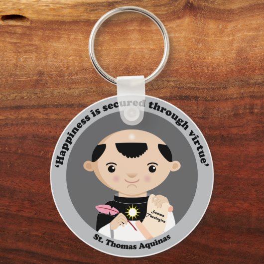St. Thomas Aquinas Schlüsselanhänger (Vorderseite)