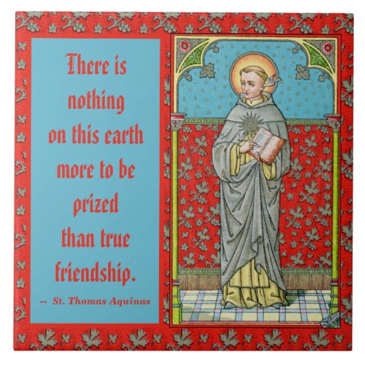 St. Thomas Aquinas (VVP 002) Fliese (Vorderseite)