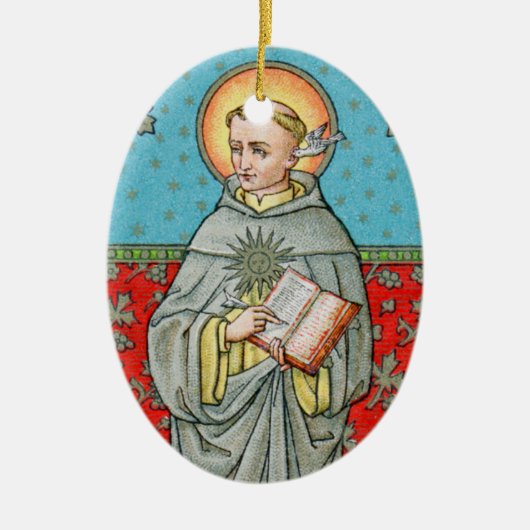 St. Thomas Aquinas (VVP 002) Keramik Ornament (Vorne)