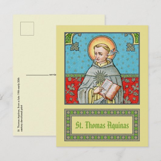 St. Thomas Aquinas (VVP 002) Postkarte (Vorne/Hinten)