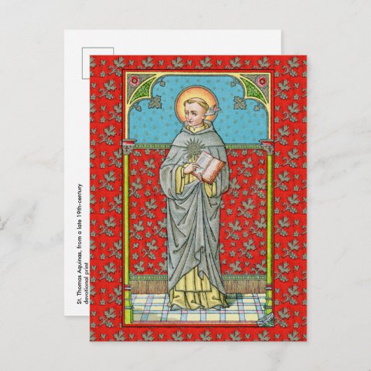 St. Thomas Aquinas (VVP 002) Postkarte (Vorne/Hinten)