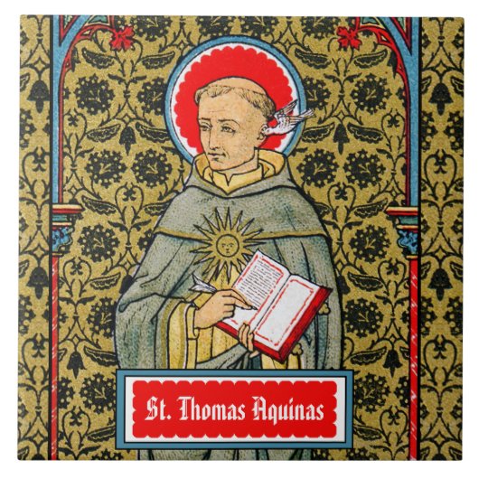 St. Thomas Aquinas (VVP 003) Fliese (Vorderseite)