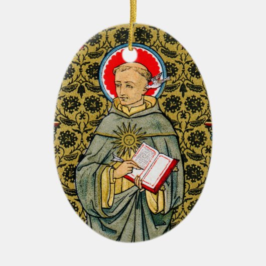 St. Thomas Aquinas (VVP 003) Keramik Ornament (Vorne)