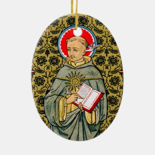 St. Thomas Aquinas (VVP 003) Keramik Ornament (Hinten)